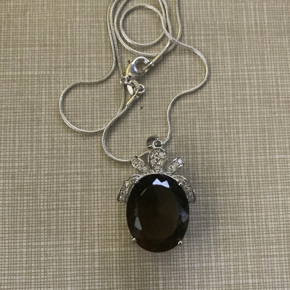 NEW Big bold beautiful Smoky Quartz pendant necklace - Picture 6 of 10